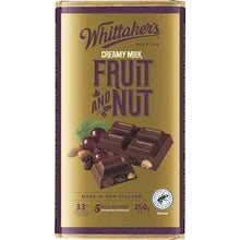 Whittaker's Fruit & Nut Creamy Milk Chocolate Block 250g