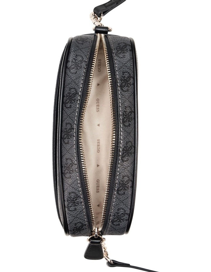 Sarai Camera Crossbody Bag in Coal Logo