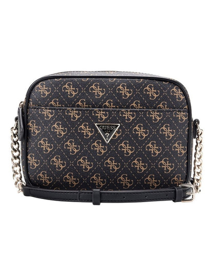 Sarai Camera Crossbody Bag in Brown Logo