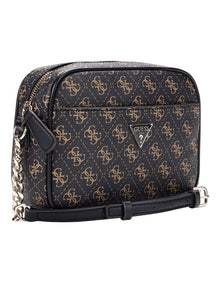 Sarai Camera Crossbody Bag in Brown Logo