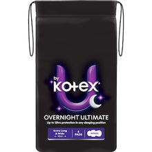 U by Kotex Overnight Ultimate Pads With Wings 6 pack