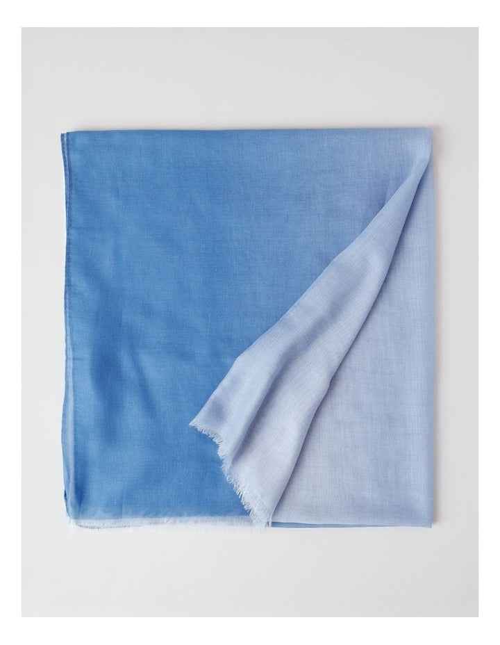 Ombre Scarf in Blue