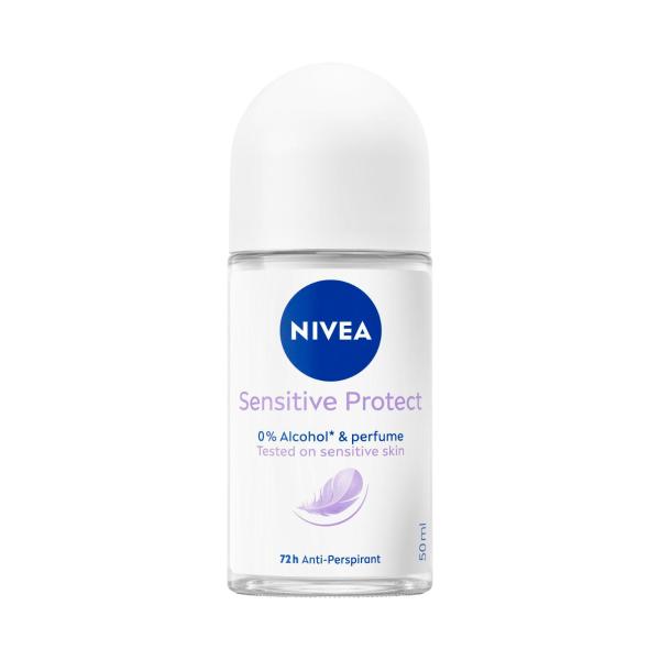 NIVEA SENSITIVE PROTECT 72HR DEODORANT FOR SENSITIVE SKIN ANTIPERSPIRANT ROLL ON 50ML