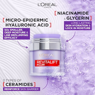 L'Oreal Paris Revitalift Filler Plumping Water Pressed Cream 50mL