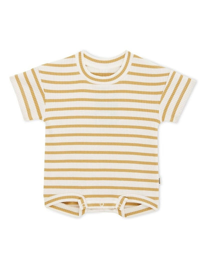 Wide Needle Rib Slouchy Suit in Drying Clay/Marscapone