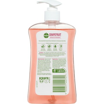 Dettol Antibacterial Liquid Hand Wash Pump Grapefruit 500mL