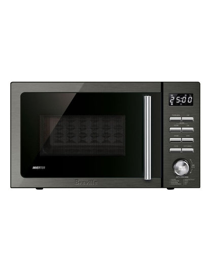The Easy Wave Inverter 25L Stainless Steel LMO425BST2IAN1 in Black