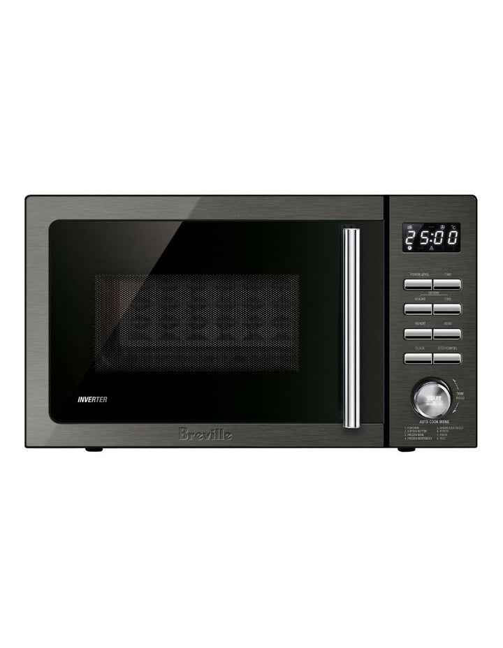 The Easy Wave Inverter 25L Stainless Steel LMO425BST2IAN1 in Black