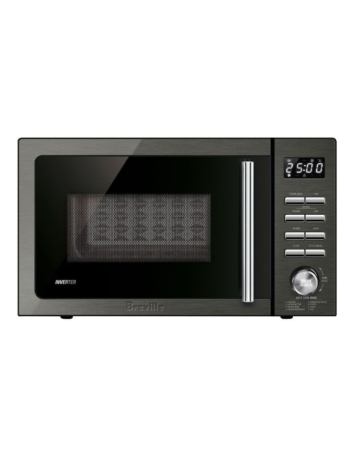 The Easy Wave Inverter 25L Stainless Steel LMO425BST2IAN1 in Black