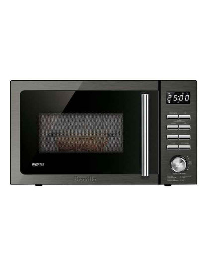 The Easy Wave Inverter 25L Stainless Steel LMO425BST2IAN1 in Black
