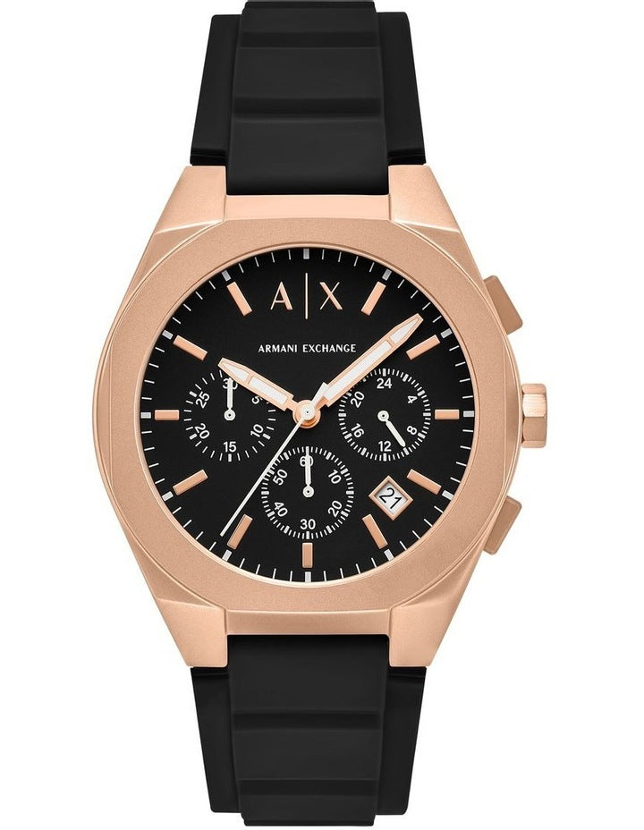 Chronograph Watch in Rose Gold