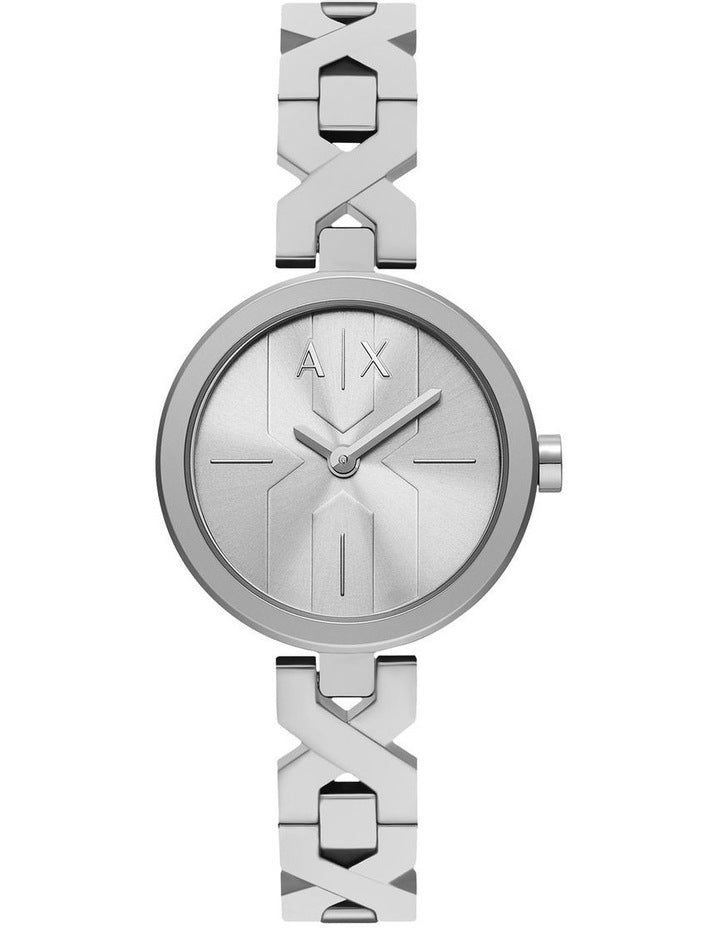 Analog Watch in Silver Tone