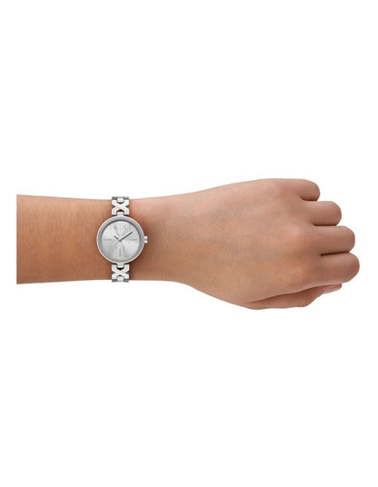 Analog Watch in Silver Tone