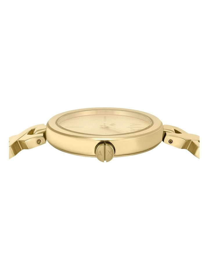 Analog Watches AX5831 in Gold Tone