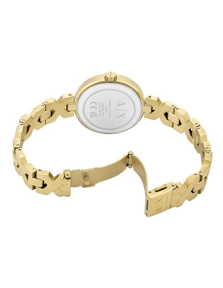 Analog Watches AX5831 in Gold Tone