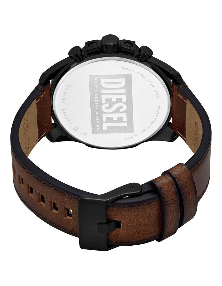 Mega Chief Slim Chronograph Watches in Black