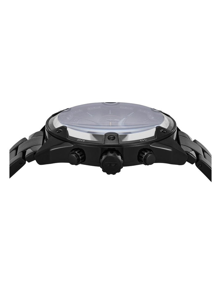 Spiked Chronograph Watches in Black