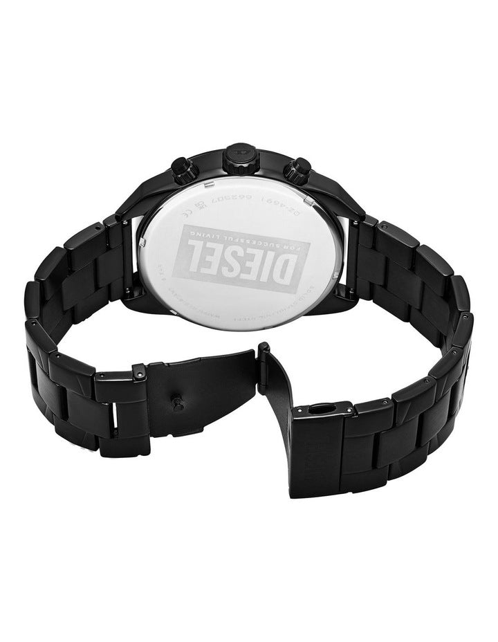 Spiked Chronograph Watches in Black