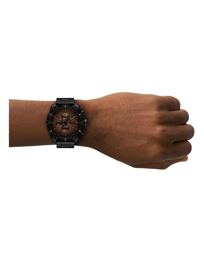 Spiked Chronograph Watches in Black