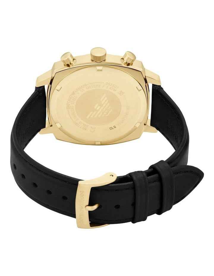 Black Chronograph Watch - 40mm Cushion Case