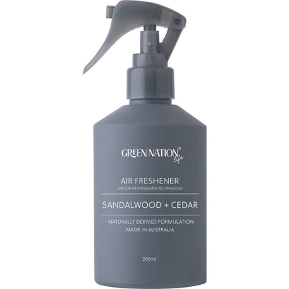Green Nation Air Freshener Spray Sandalwood + Cedar 200ml