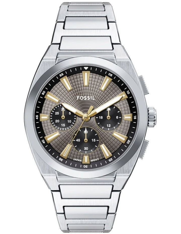 Everett Chronograph Watch in Silver