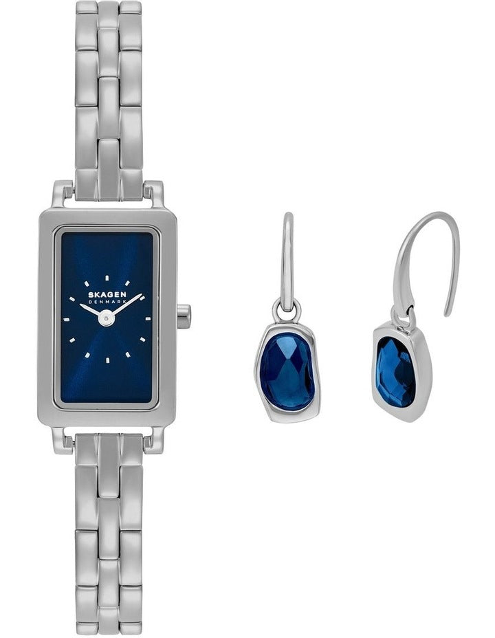 Hagen Micro Gift Set Analog Watch in Silver