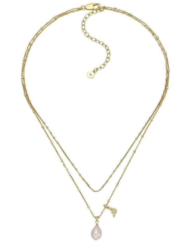 Gold-Tone Brass Pendant Necklace