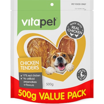 Vita Pet Chicken Tenders Dog Treats 500g