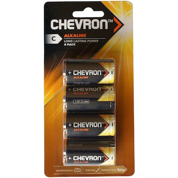 Chevron Alkaline c 4 Pack