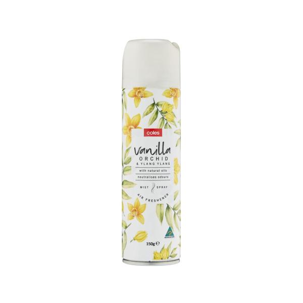 COLES AIR FRESHENER VANILLA ORCHID & YLANG 150GRAM