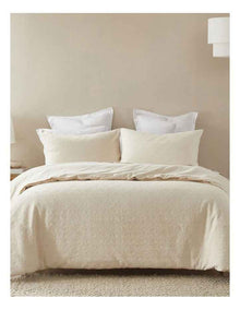 Manhattan Textured Quilt Cover Set in Elm