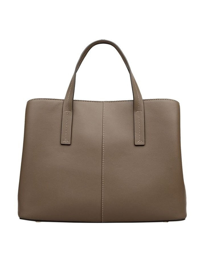 Dukes Place Medium Ziptop Grab Bag in Coffee