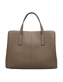 Dukes Place Medium Ziptop Grab Bag in Coffee