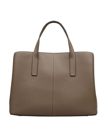 Dukes Place Medium Ziptop Grab Bag in Coffee