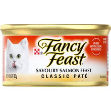 Fancy Feast Adult Classic Savory Salmon Feast Patè Wet Cat Food 85g