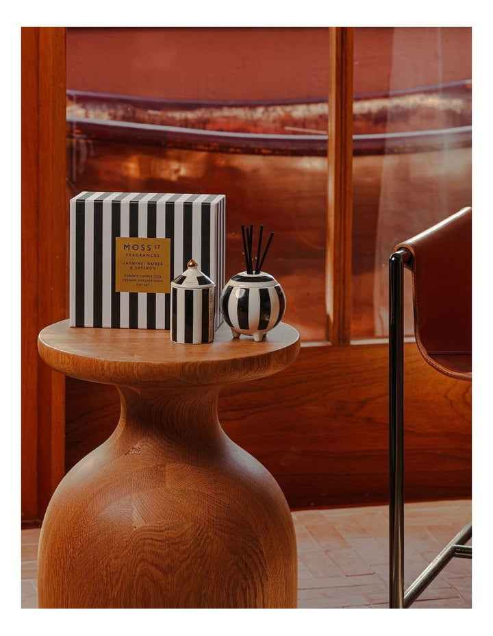 Jasmine, Amber & Saffron Mini Candle & Diffuser Gift Set