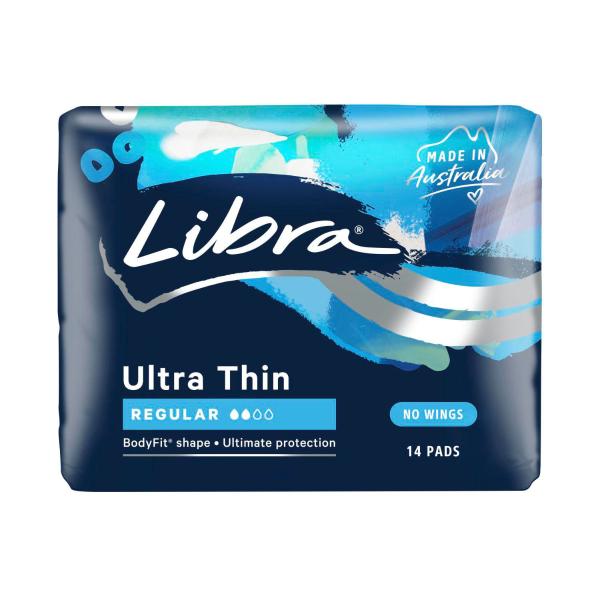 LIBRA ULTRA THIN PADS REGULAR 14PK