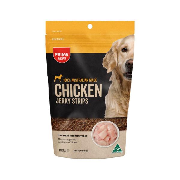 PRIME PANTRY JERKY DOG TREAT CHICKEN 100 GRAM