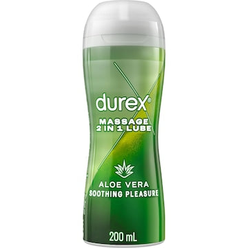 Durex Play Aloe Vera 2 In 1 Massage Gel Lubricant 200mL