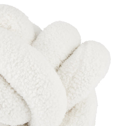 Knot Boucle Cushion - White