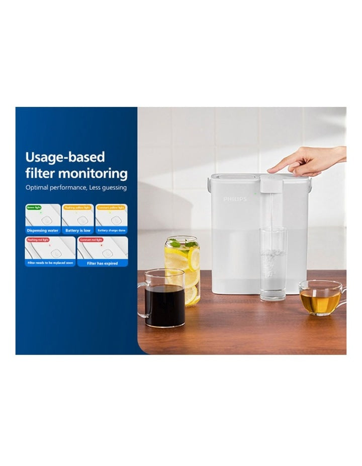 Powered Pitcher With Instant Filtration 3.0L PFAs Pro (ADD5912WH37) in White