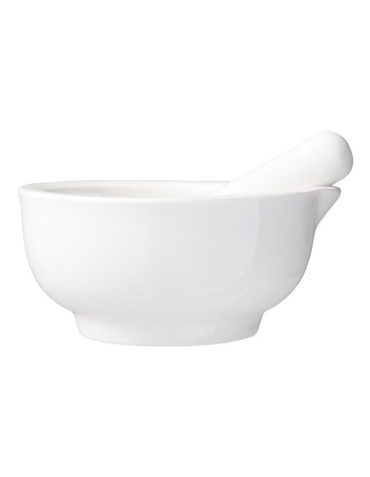 Basics Mortar & Pestle 9cm in White