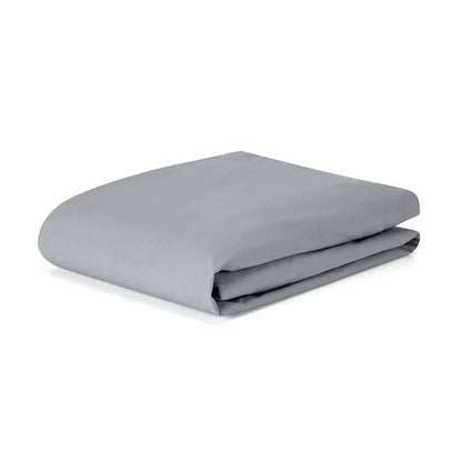 250 Thread Count Cotton Rich Fitted Sheet - Double Bed, Grey