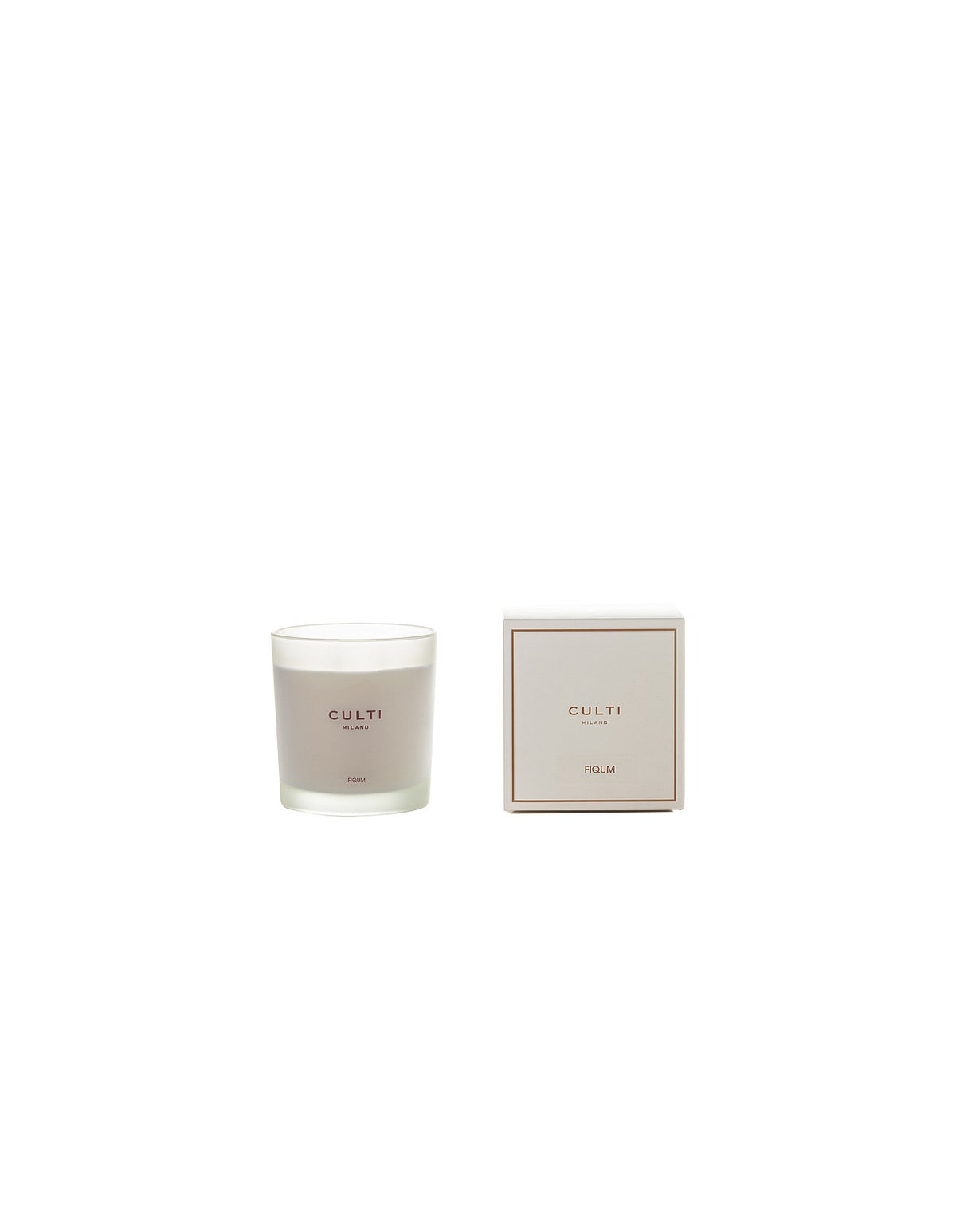 Fiqum 550g Scented Glass Candle White