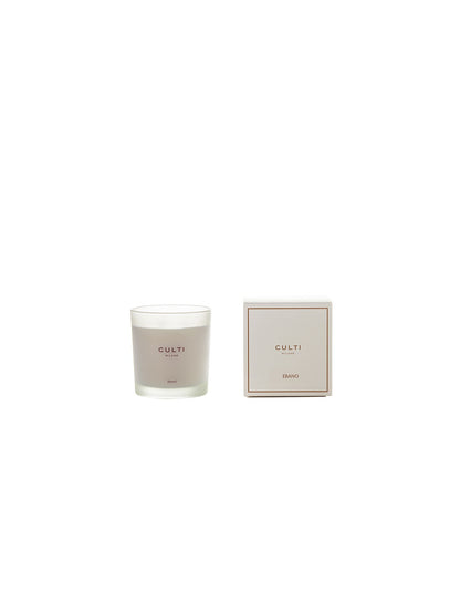 Ebano 550g Scented Wax Candle White Vase