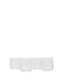 Hudson Straight Side Tumbler Glass Set of 4 Clear