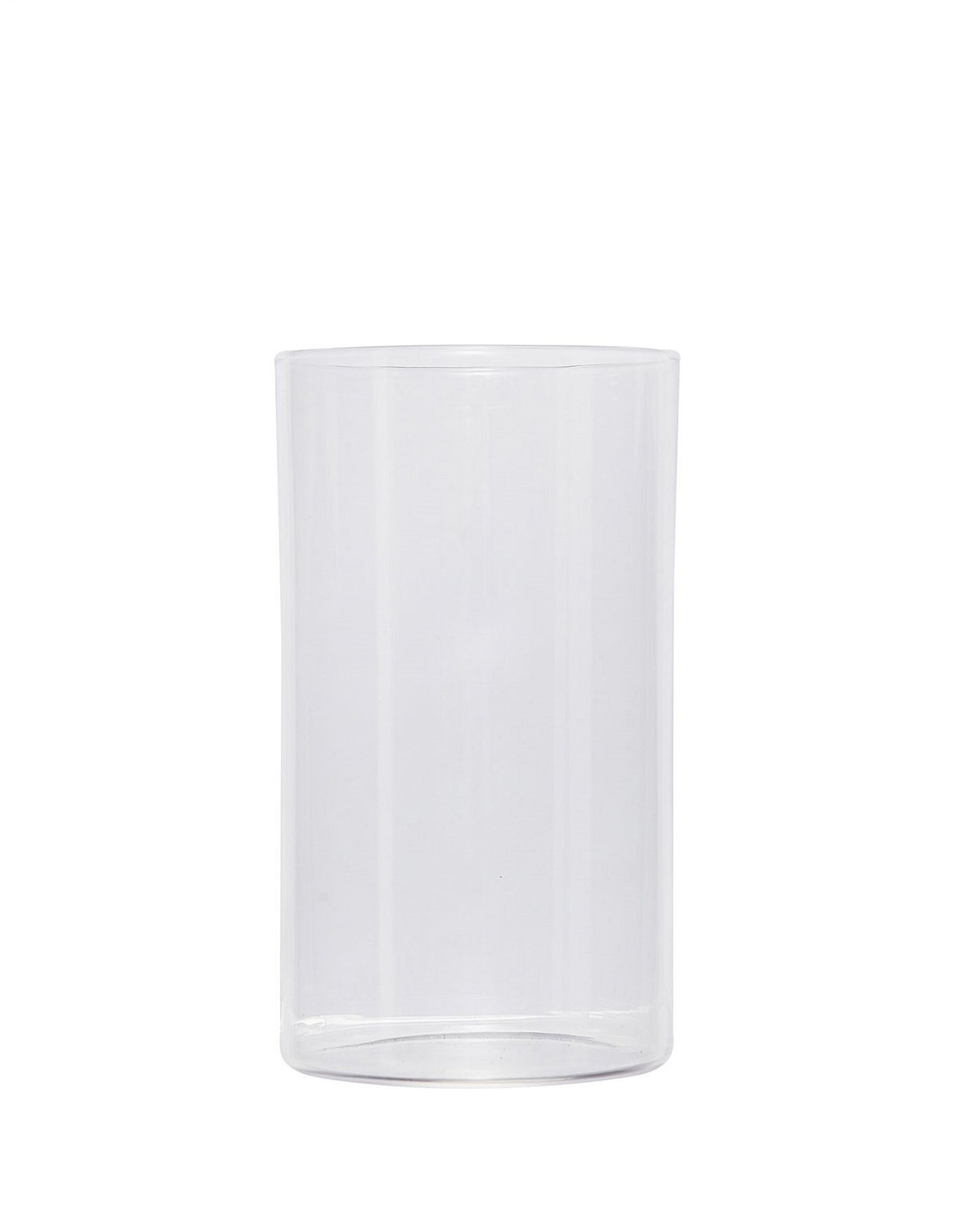 Hudson Straight Side Borosilicate Hi Ball Glasses Set of 4 Clear