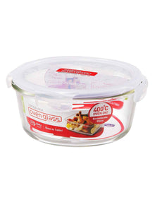 BOROSEAL GLASS HEAT RESISTANT CONTAINER ROUND 950ML