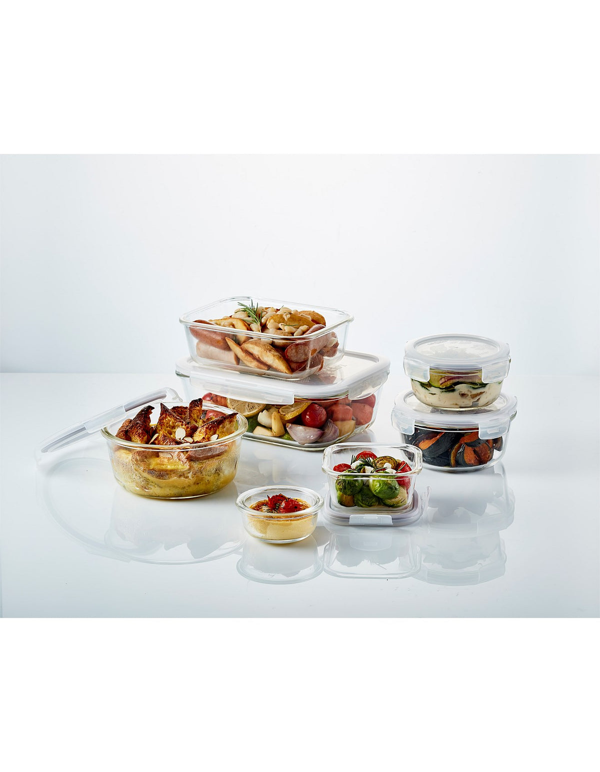 BOROSEAL GLASS HEAT RESISTANT CONTAINER ROUND 950ML
